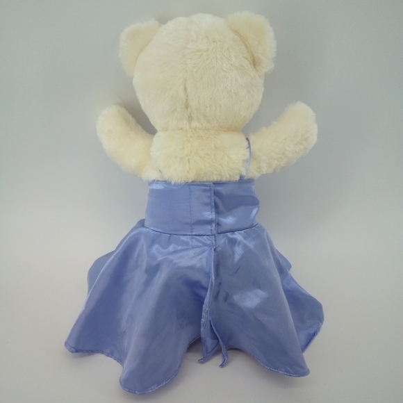 Build a Bear Lil Caramel Club Bonus Cream Red Paws Inc Formal Purple Gown Dress - Picture 3 of 6